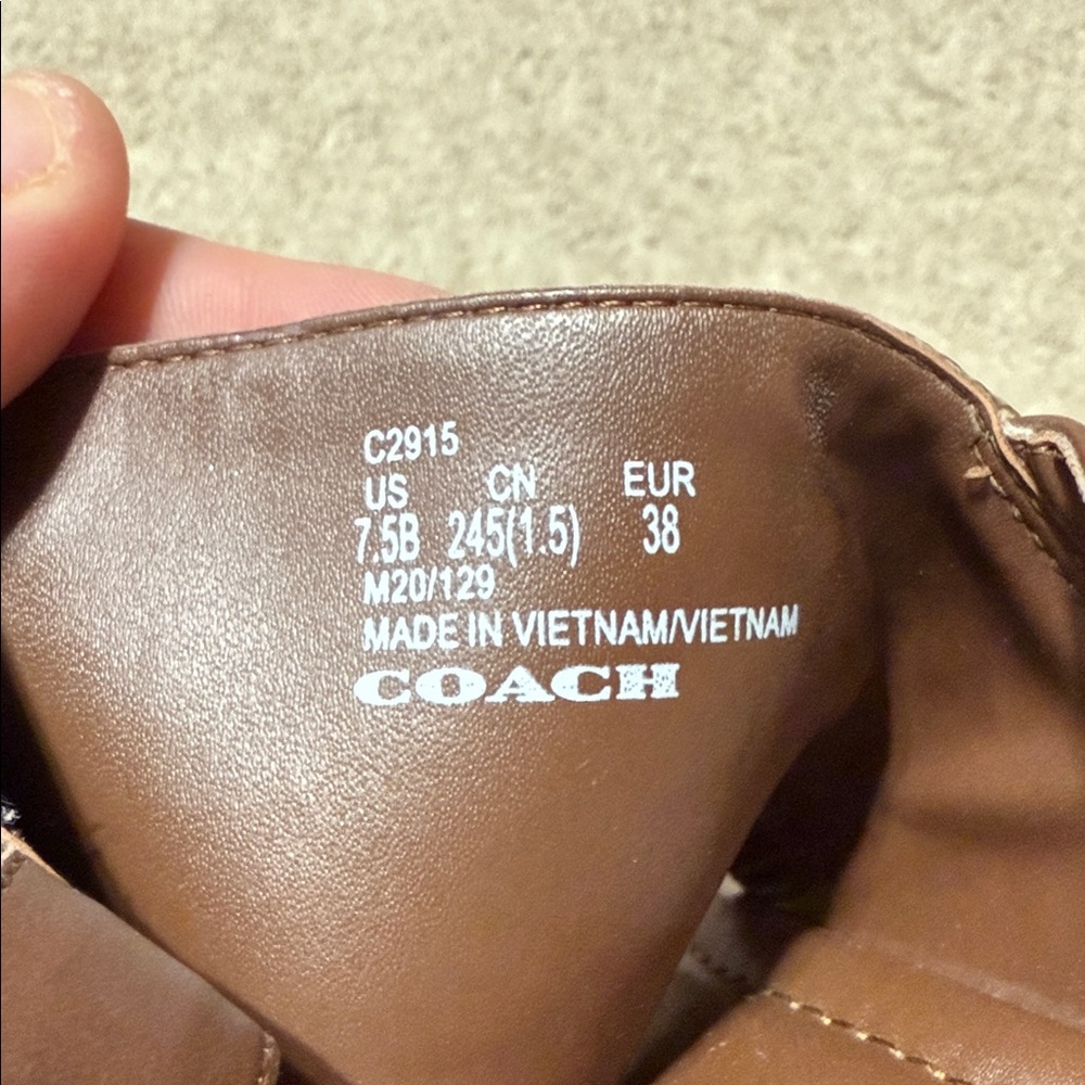 ALMOST NEW GENTLY WORN Coach Women's Wedges - Picture 3 of 5